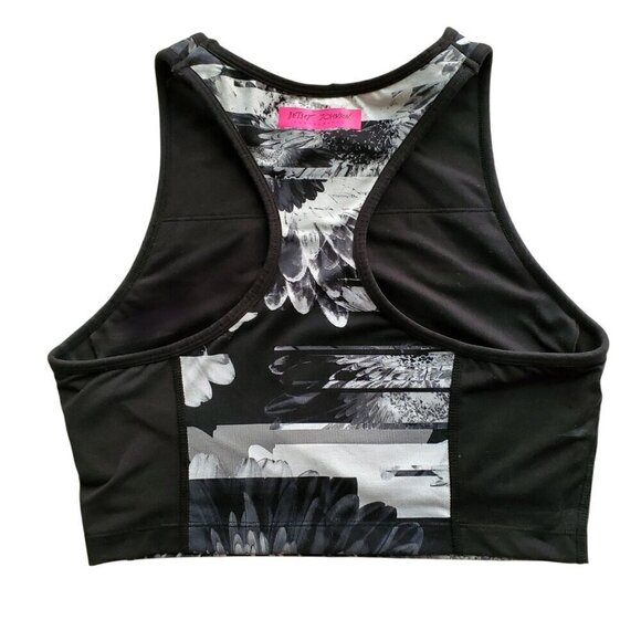 Betsey Johnson Performance Sports Bra Yoga Workout Racerback Top Size S - Picture 4 of 13
